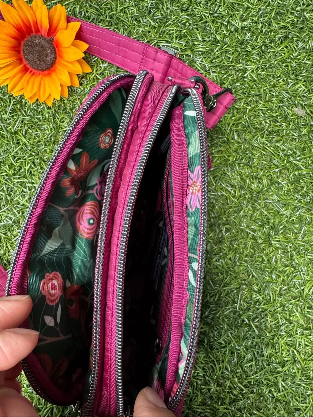 Lug Super Coupe 2 Convertible Crossbody Bag • Vibrant Magenta • NWOT